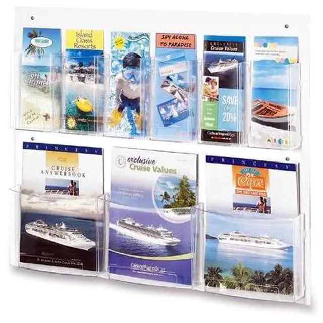 Alt view image 2 of 16 - Safco Clear2c Magazine/Pamphlet Display 5666CL