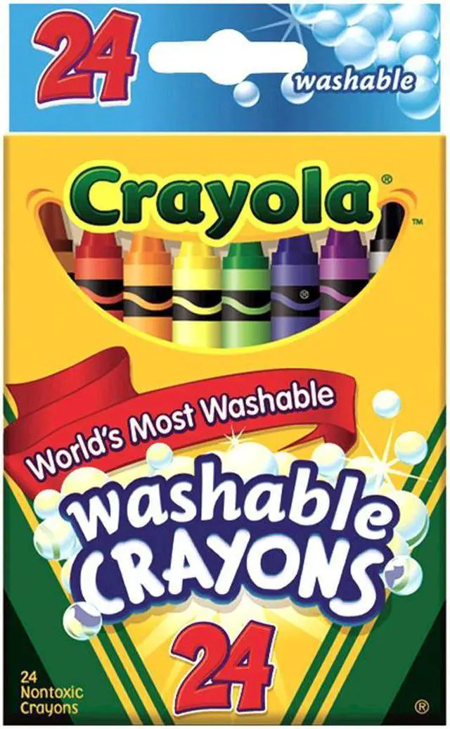Alt view image 6 of 20 - Crayola Washable Crayons-24/Pkg