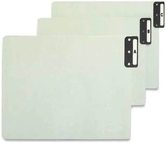 Alt view image 2 of 11 - Smead End Tab Guide Vertical A-Z/ST Letter Gray/Green 61676