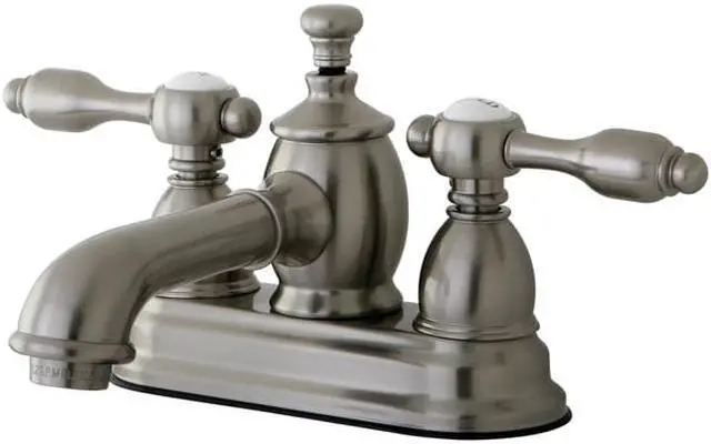 Main image of Kingston Brass KS7008TAL 4in Centerset Lavatory Faucet with Brass Pop-Up SN