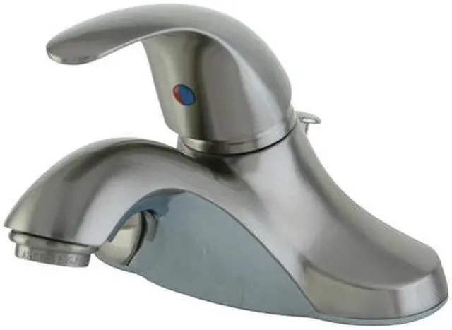 Alt view image 3 of 8 - LEGACY 4 SINGLE LEVER HANDLE LAVATORY FCT W/PLT POP-UP-Satin Nickel Finish