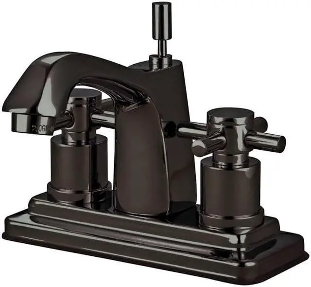 Main image of Kingston Brass KS8645DX Concord Centerset Lavatory Faucet with Cross Handle & Pop-Up, Oil Rubbed Bronze