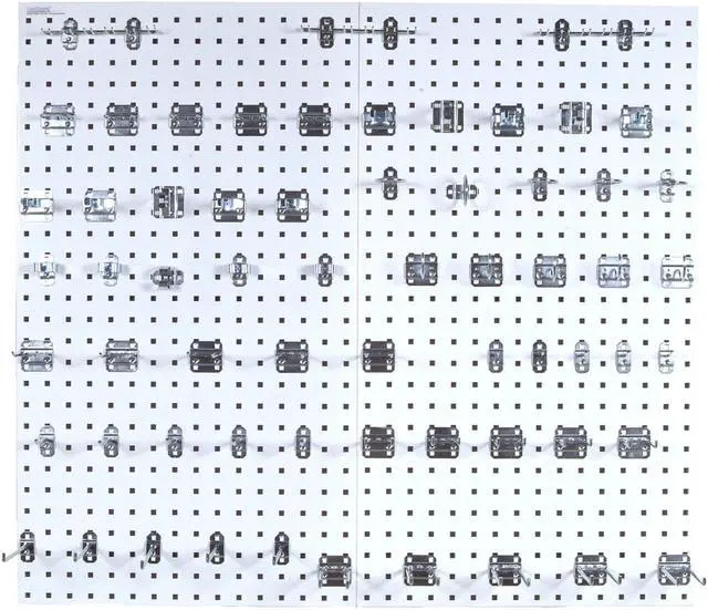 Main image of Triton Products LB2-Kit White Epoxy 18 Gauge Steel Square Hole Pegboards