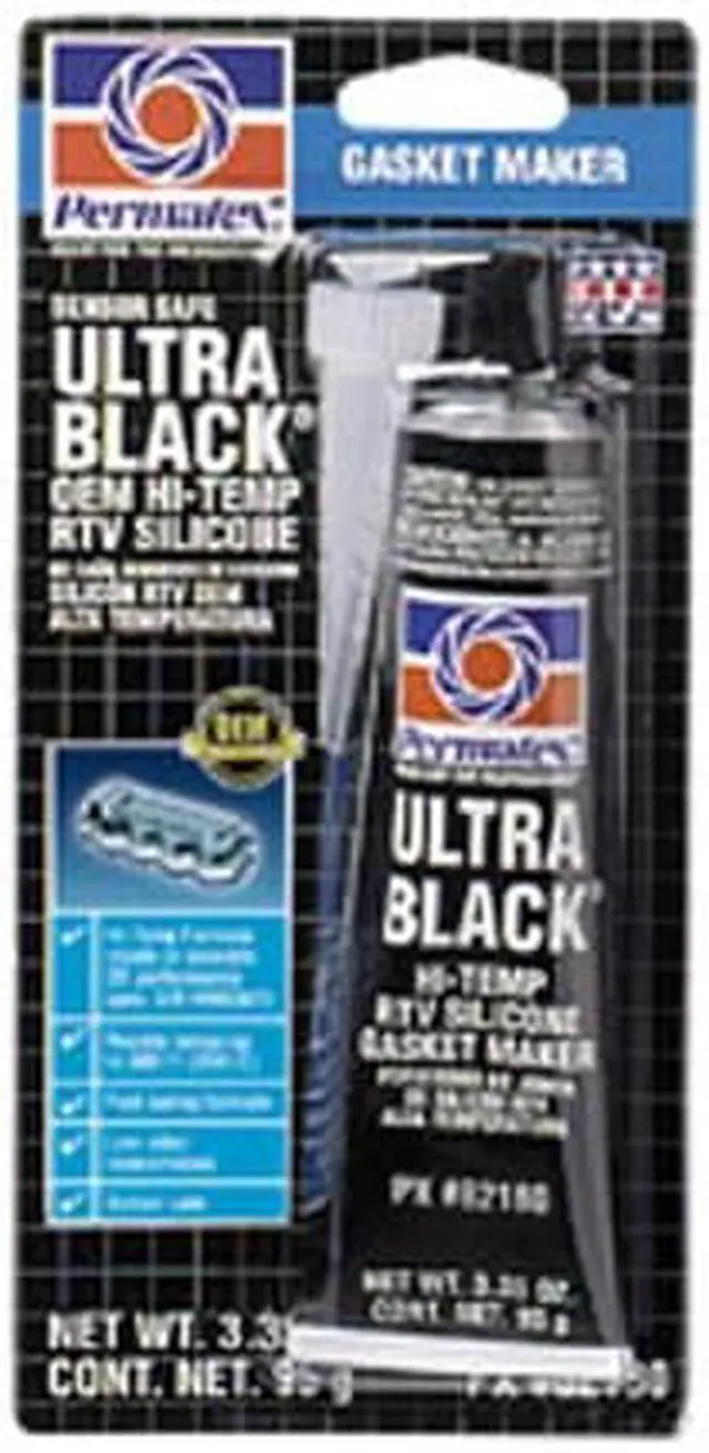 Alt view image 2 of 19 - Permatex 230-82180 Ultra Black Max Oil Resistant Gasket Maker 3.35