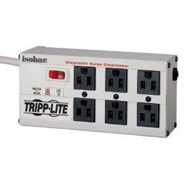 Alt view image 2 of 5 - Tripp Lite Isobar 6 Outlets 120V Surge Suppressor - ReceptacISOBAR6ULTRA