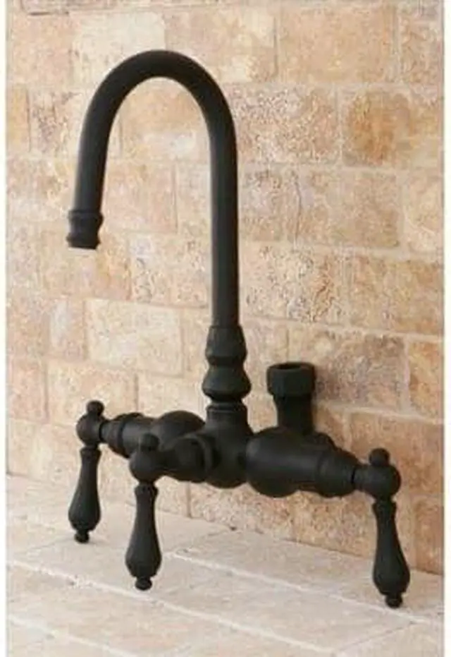 Main image of Kingston Brass ABT200-5 Goose Neck Faucet with Back Outlet & Diverter