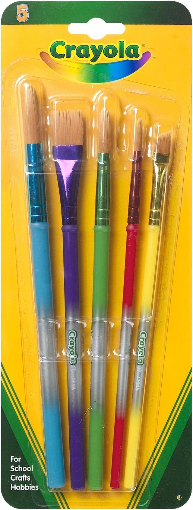 Crayola Llc 05-3506 5 Pack Assorted Colors Crayola Paint Brush Set 