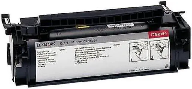 Alt view image 7 of 20 - Lexmark 17G0154 High-Yield Toner 15000 Page-Yield Black