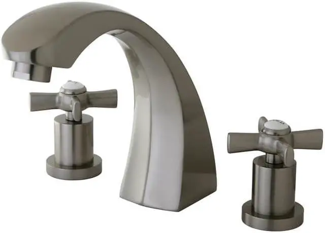 Main image of Kingston Brass Millennium Roman Tub Filler in Satin Nickel by Kingston Brass