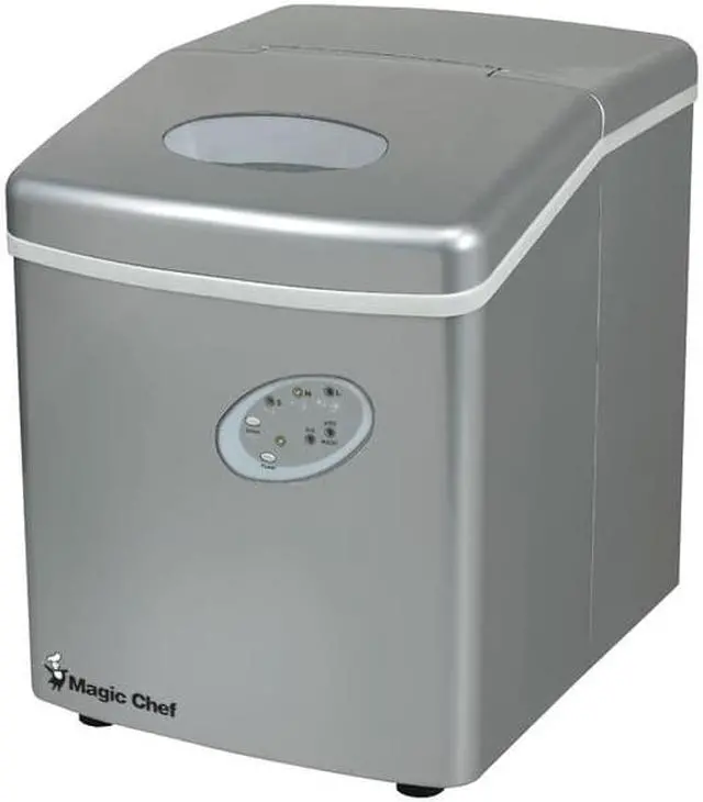 Alt view image 9 of 17 - MAGIC CHEF MCIM22TS 27-lb portable mini ice maker ,silver