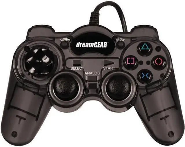 Alt view image 5 of 5 - DreamGear Dreamshock Micro wired controller for PS2. pressure sensitive buttons. slow motion and turbo features for enhanced game play. Model DGPN-511