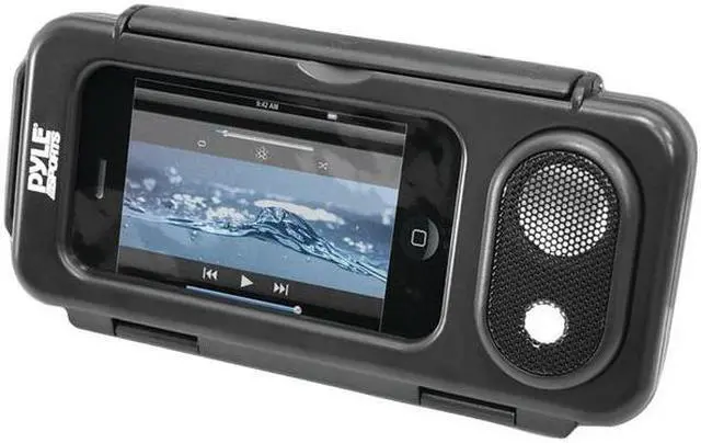 Alt view image 8 of 10 - Surf Sound Play Universal Waterproof iPod, iPhone4 & iPhone5 MP3 Player & Smartphone Portable Speaker & Case (Color Black)