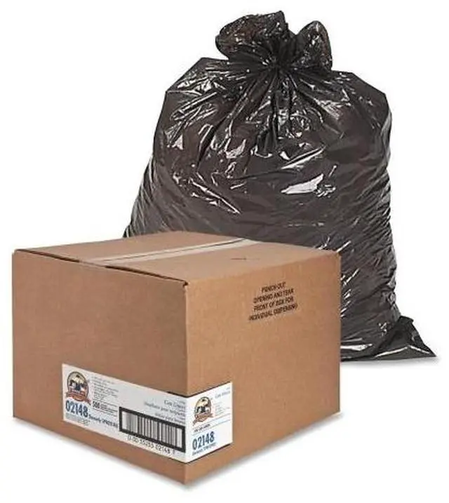 Alt view image 2 of 11 - Genuine Joe Two-Ply Can Liner 16Gal. 0.6mil 24"x31" 500/PK BNBK 02148