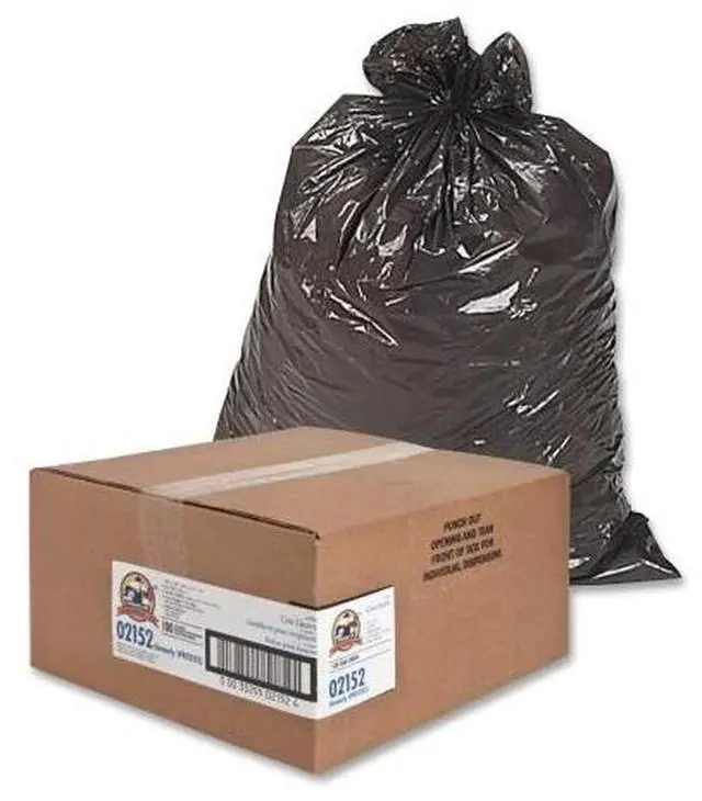Main image of Genuine Joe Two-Ply Can Liner 55-60Gal 0.9mil 38"x58" 100/PK BNBK 02152