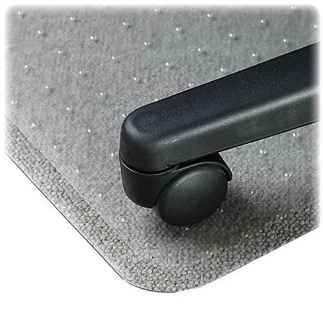 Alt view image 3 of 12 - Lorell Economy Chairmat Low Pile Std. Lip 19"x10" 36"x48" Clear 02156