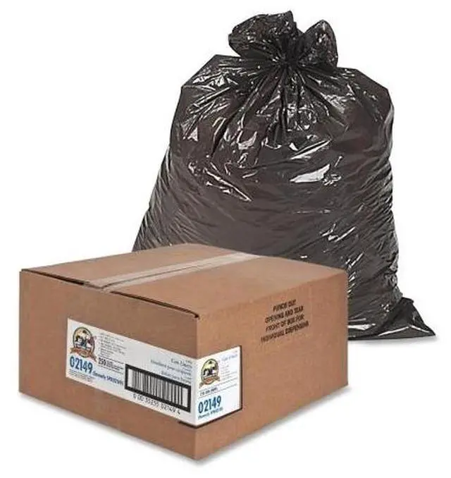 Alt view image 3 of 14 - Genuine Joe Two-Ply Can Liner 30Gal. 0.7mil 30"x36" 250/PK BNBK 02149
