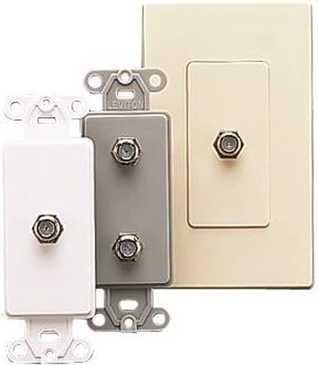Alt view image 2 of 7 - F Connector Decora Jack Almond
