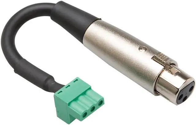 Alt view image 3 of 10 - Hosa Technology 6" Low-Voltage XLR3F to PHX3F Adapter #PHX-206F BULK