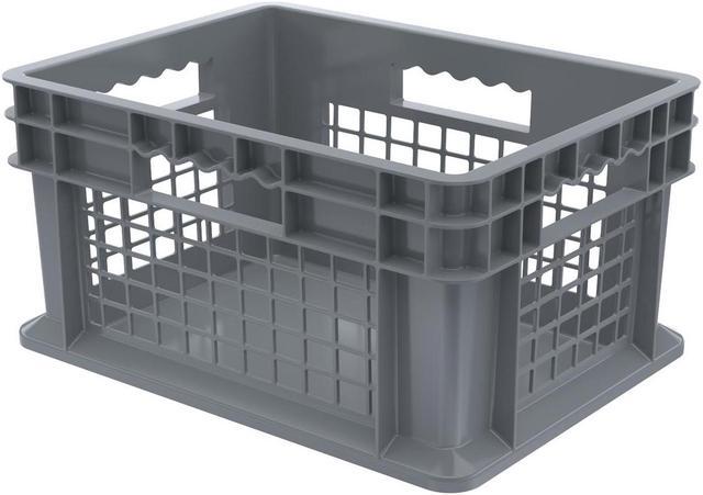 Akro-Mils 37278GREY Container, 15-3/4L, 11-3/4 W, Gray