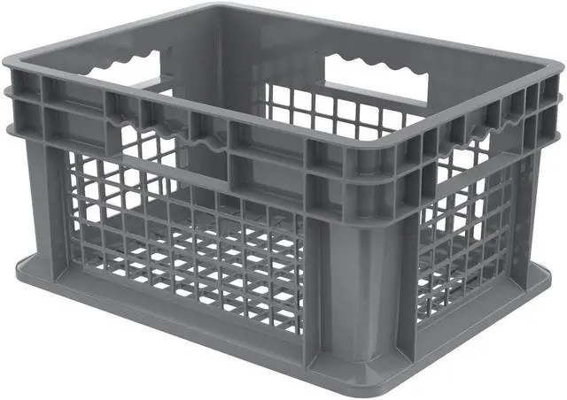 Alt view image 2 of 2 - AKRO-MILS 37208GREY Vented & Stackable Straight Wall Storage Container, 6.7