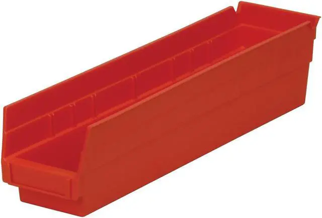 Alt view image 2 of 4 - AKRO-MILS 30128RED Red Shelf Bin, 17-7/8"L x 4-1/8"W x 4"H