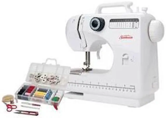Alt view image 3 of 5 - Sunbeam SB1818 Compact Sewing Machine and Sewing Kit