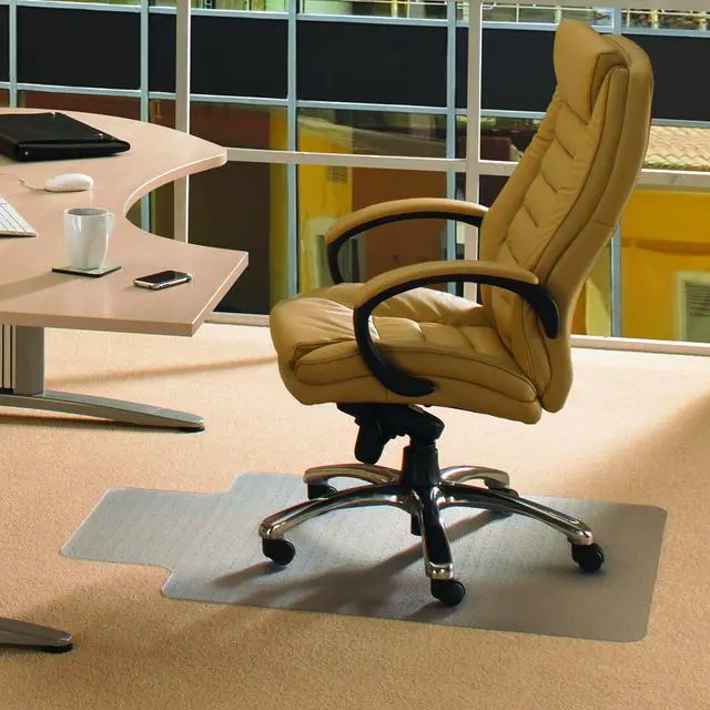 Main image of Cleartex PVC Rctglr Lipped Chair Mat Low Pile Carpets 36X48 FR119225LV