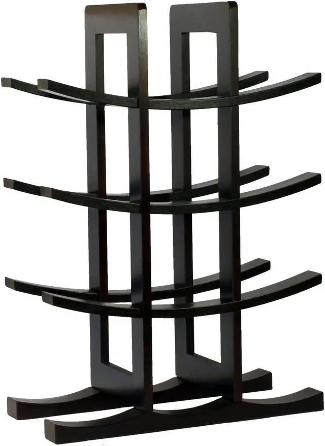 Main image of Oceanstar WR1132 12-Bottle Bamboo Wine Rack - Dark Espresso