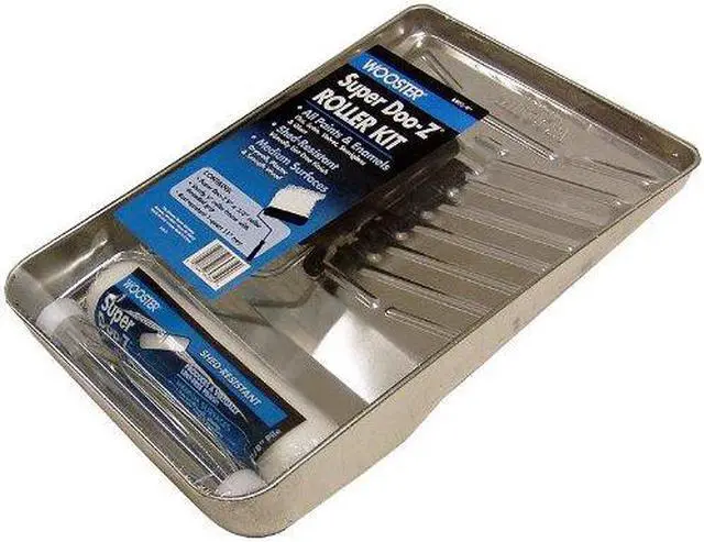 Alt view image 3 of 7 - Super Doo-Z Roller Kit Wooster Roller Trays and Set R905-9 071497643599