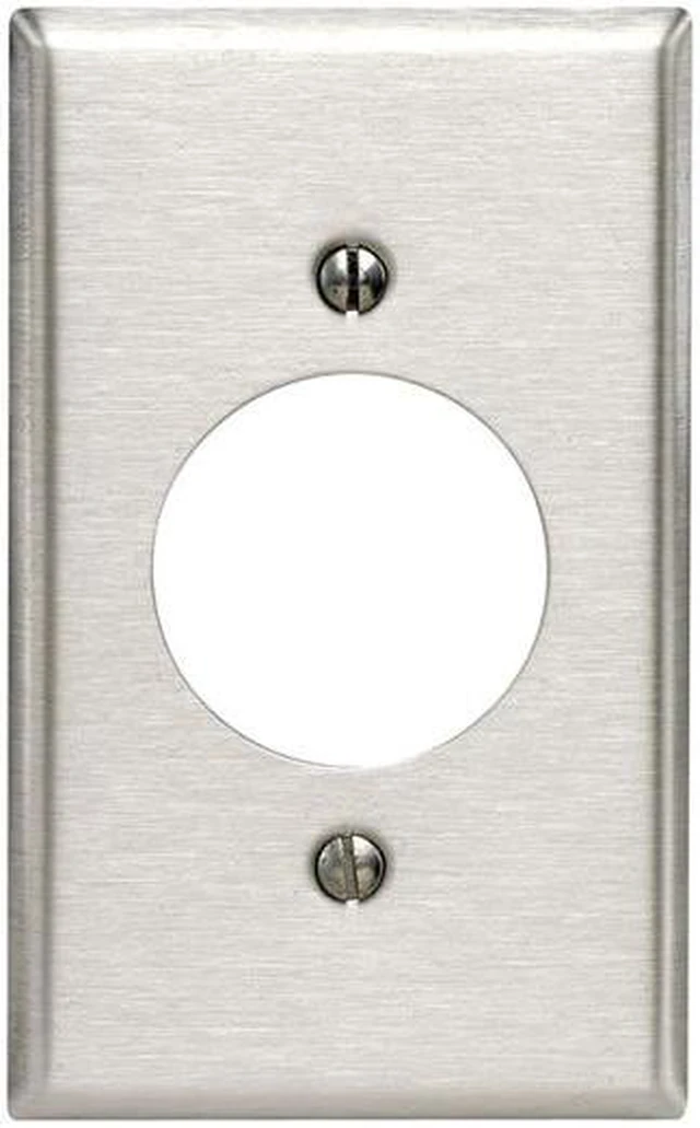 Main image of 84028 1-Gang Flush Mount 2.15" Diameter, Device Rcptcl Wlplt, Stainless Steel