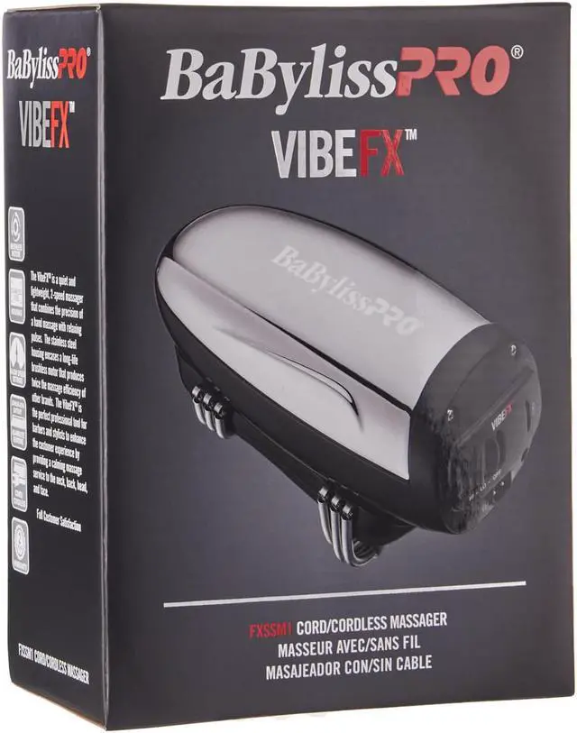 Alt view image 8 of 12 - BabyLiss Pro Vibe FX Cord/Cordless Massager FXSSM1