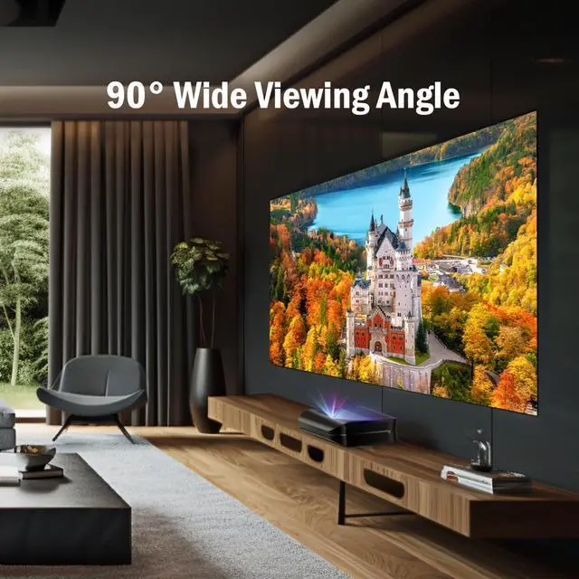 Alt view image 2 of 7 - AWOL VISION 100 inch UST Projector Screen, Ambient Light Rejecting, Fixed Frame