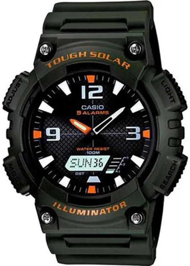 Main image of CASIO AQS810W-3AV Ana Digi Solar Watch