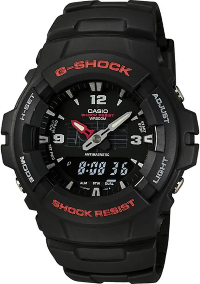 Alt view image 3 of 20 - CASIO G100-1BV G Shock Analog Digital Watch