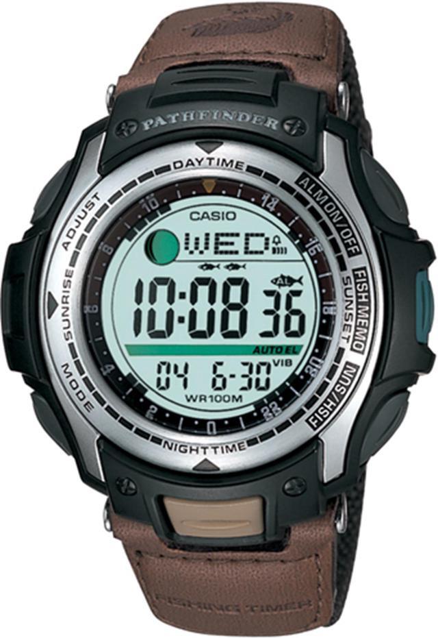 Alt view image 3 of 10 - Casio Pathfinder Fishing And Hunting Timer Mens Watch PAS400B-5V