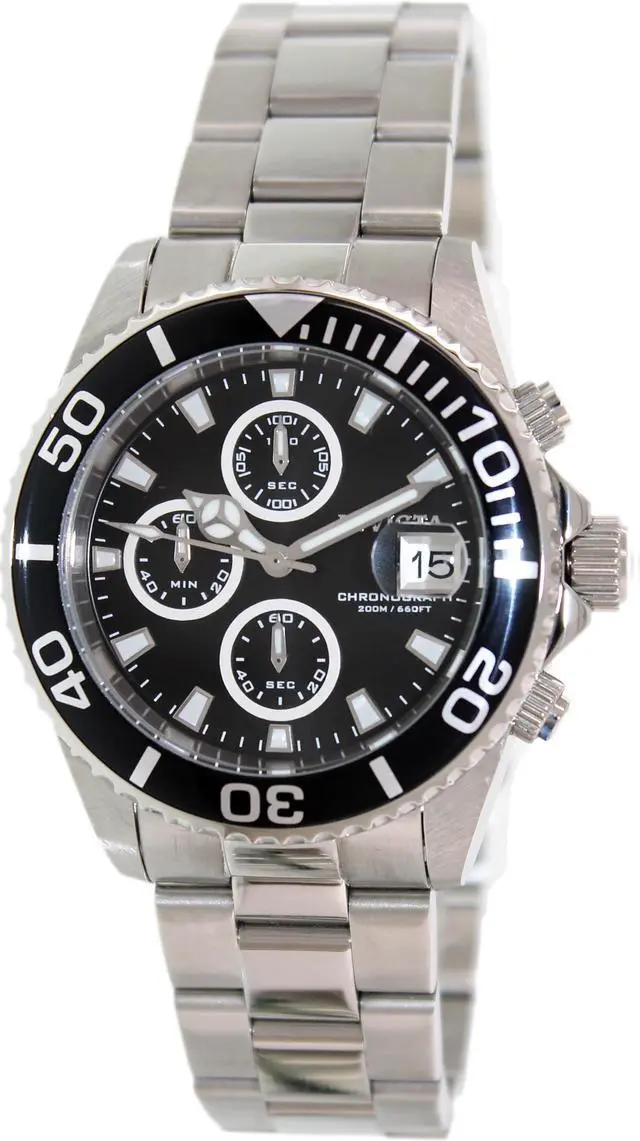 Alt view image 3 of 12 - Invicta  Pro Diver 1003  Stainless Steel Chronograph  Watch
