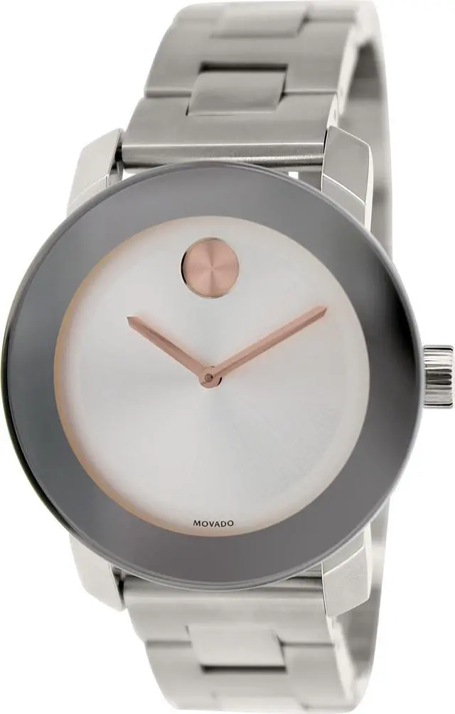 Alt view image 4 of 18 - Movado Bold Ladies Silver Dial Mirror Stainless Steel Swiss Quartz Watch 3600084