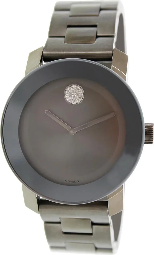 Alt view image 4 of 6 - Movado Bold Grey Metallic Grey ion-Plated Stainless Steel Mens Watch 3600103