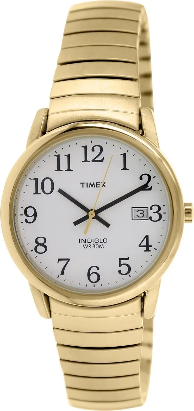 Alt view image 3 of 6 - Timex Men's Gold Plated Stainless Steel Stainless Steel Case Quartz Watch T2N090