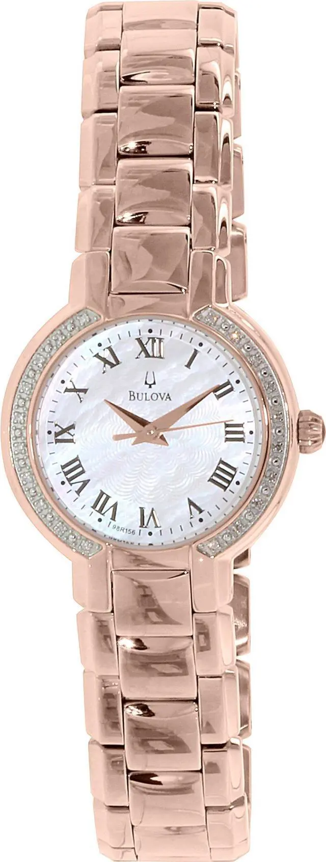 Alt view image 2 of 8 - Bulova Women's 98R156 'Fairlawn' Rose Gold-Plated Stainless Steel Quartz Watch