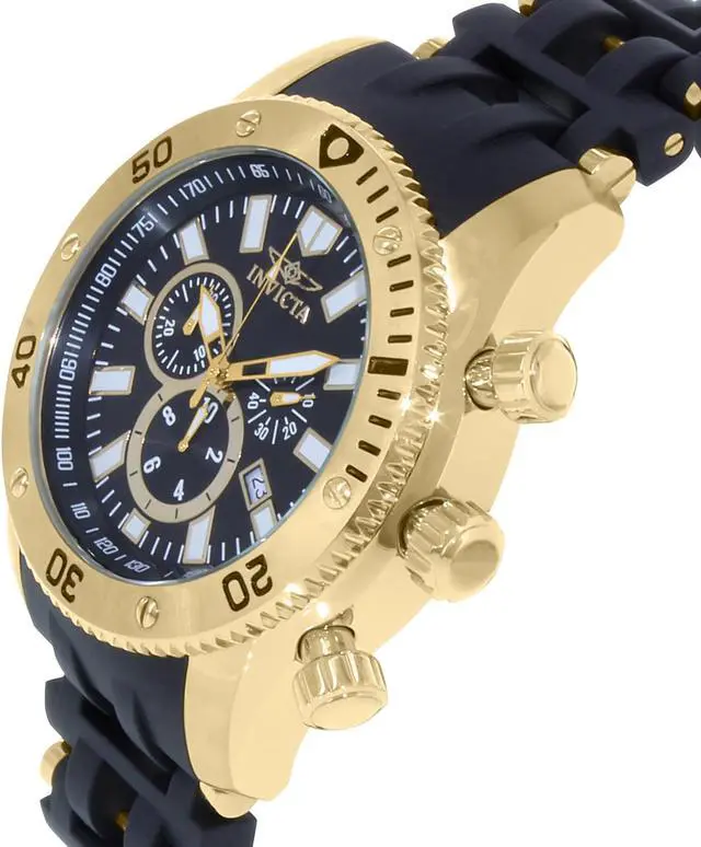 Alt view image 4 of 20 - Invicta  Sea Spider 0140  Stainless Steel, Polyurethane Chronograph  Watch