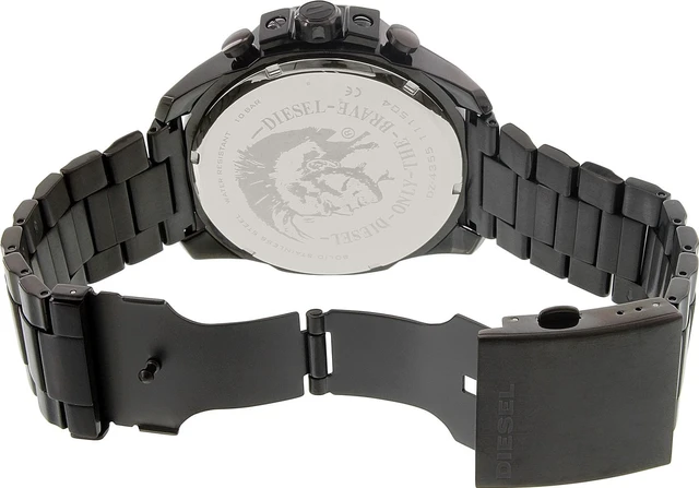Alt view image 4 of 14 - Diesel Men's Mega Chief Chronograph Stainless Steel Watch - Black