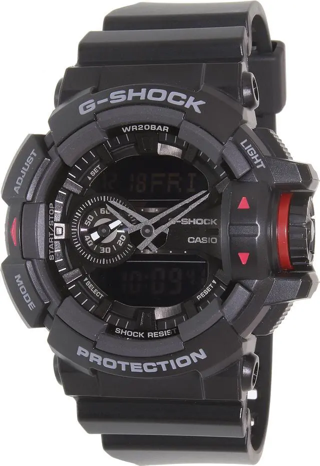Main image of Casio Men's G-Shock GA400-1B Black Resin Quartz Watch