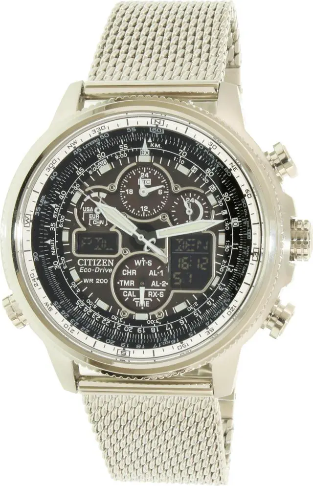 Alt view image 7 of 20 - Citizen Eco-Drive Navihawk A-T Mens Digital Chrono Watch JY8030-83E
