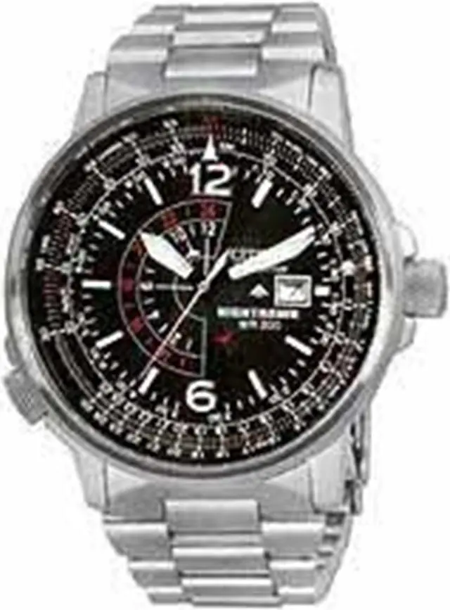 Alt view image 6 of 11 - Citizen Nighthawk Eco-Drive Pilot Watch Mens Watch BJ7000-52E