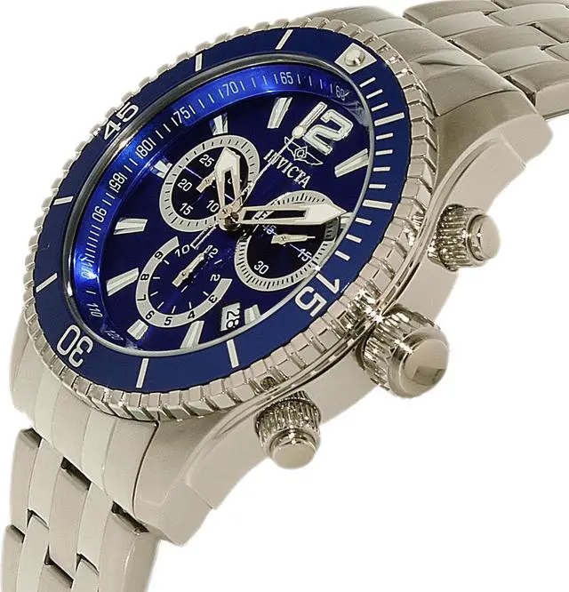 Alt view image 7 of 15 - Invicta  Specialty 0620  Stainless Steel Chronograph  Watch