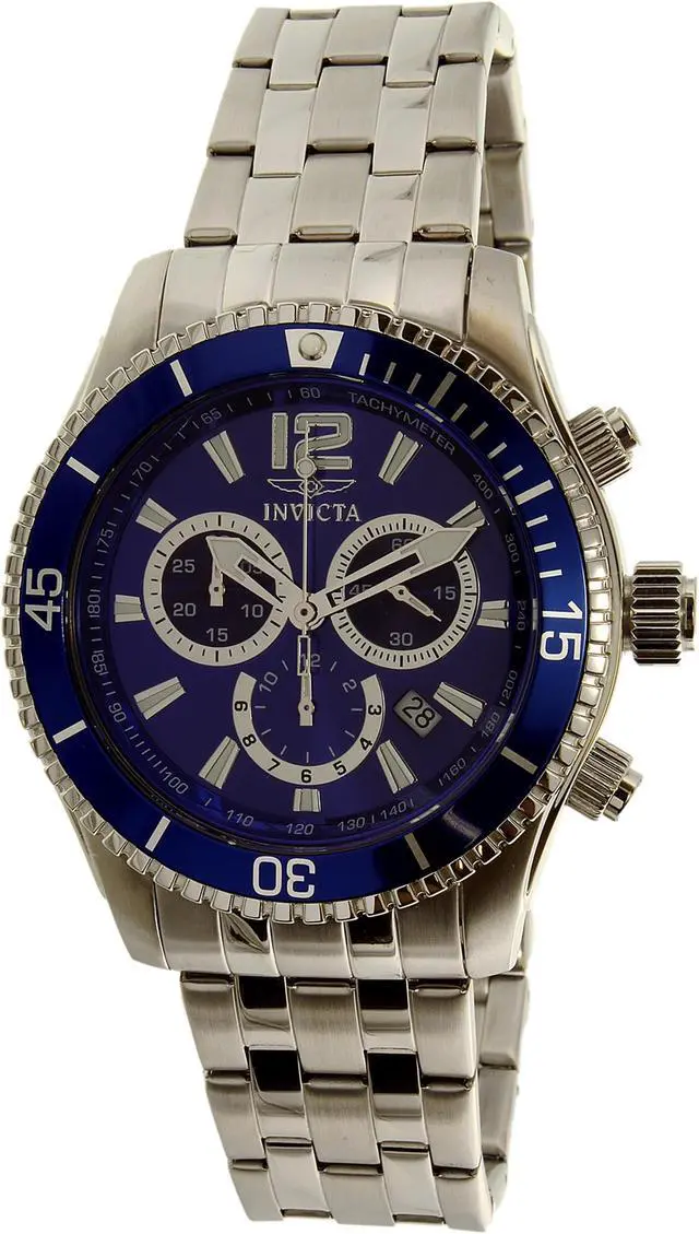 Alt view image 6 of 15 - Invicta  Specialty 0620  Stainless Steel Chronograph  Watch