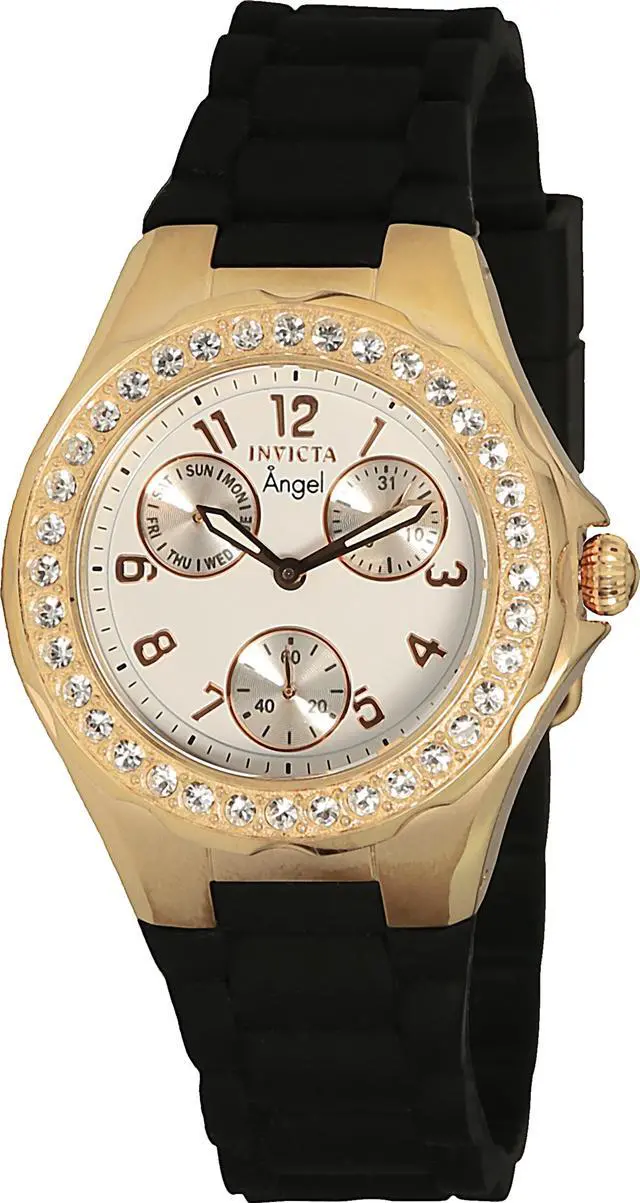 Alt view image 9 of 14 - Invicta Angel 1645 Silicone Chronograph Watch