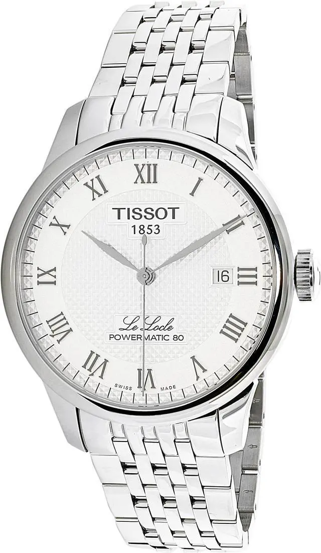 Alt view image 5 of 6 - Tissot Men's Le Locle 39mm Steel Bracelet Automatic Watch T006.407.11.033.00