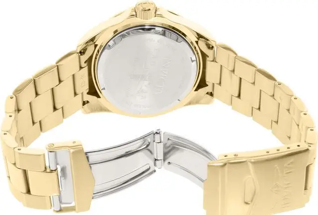 Alt view image 7 of 12 - Men's Pro Diver 18K Gold Plated Stainless Steel Champagne Dial
